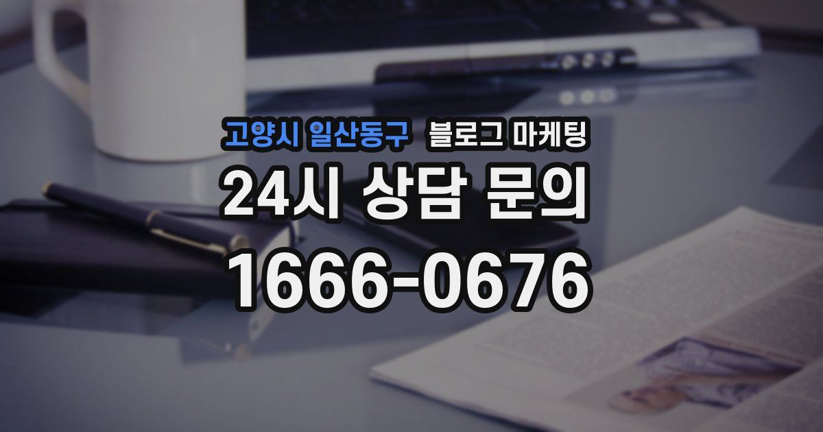 고양시 일산동구 블로그 마케팅