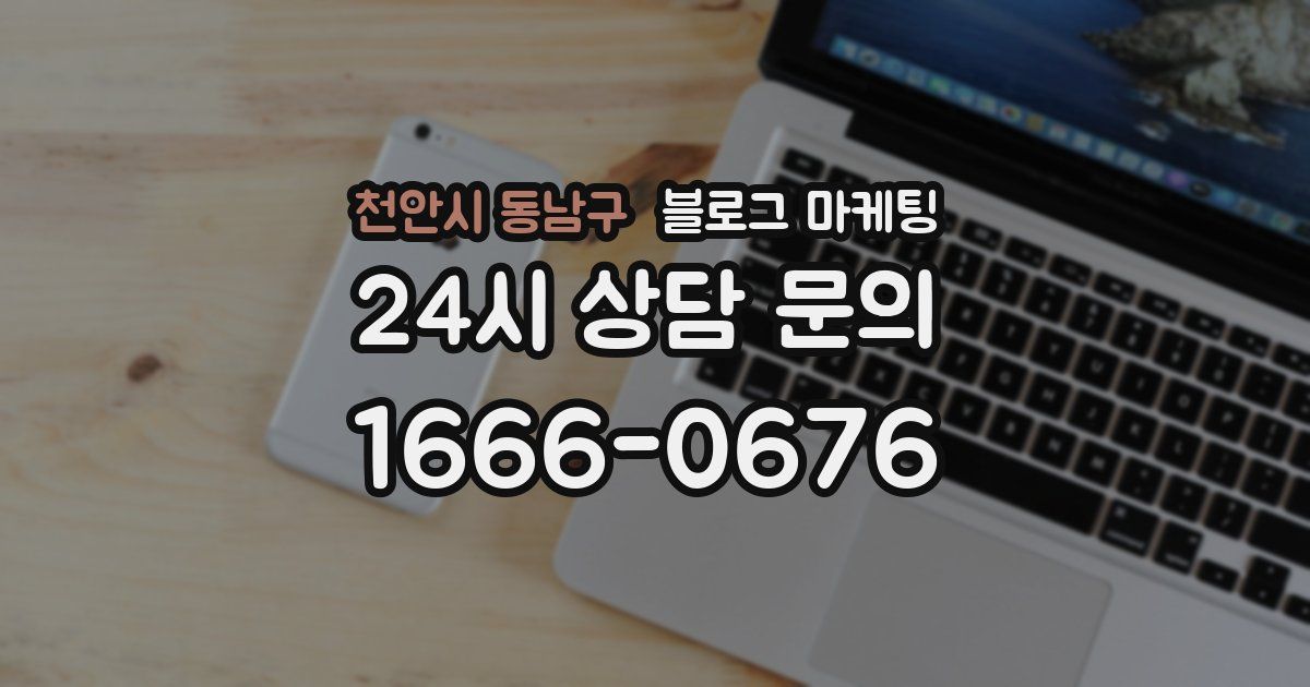 천안시 동남구 블로그 마케팅