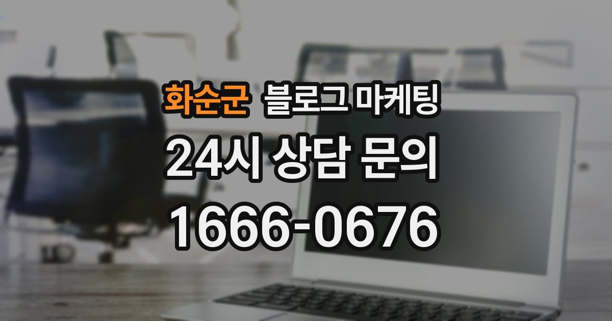 화순군 블로그 마케팅