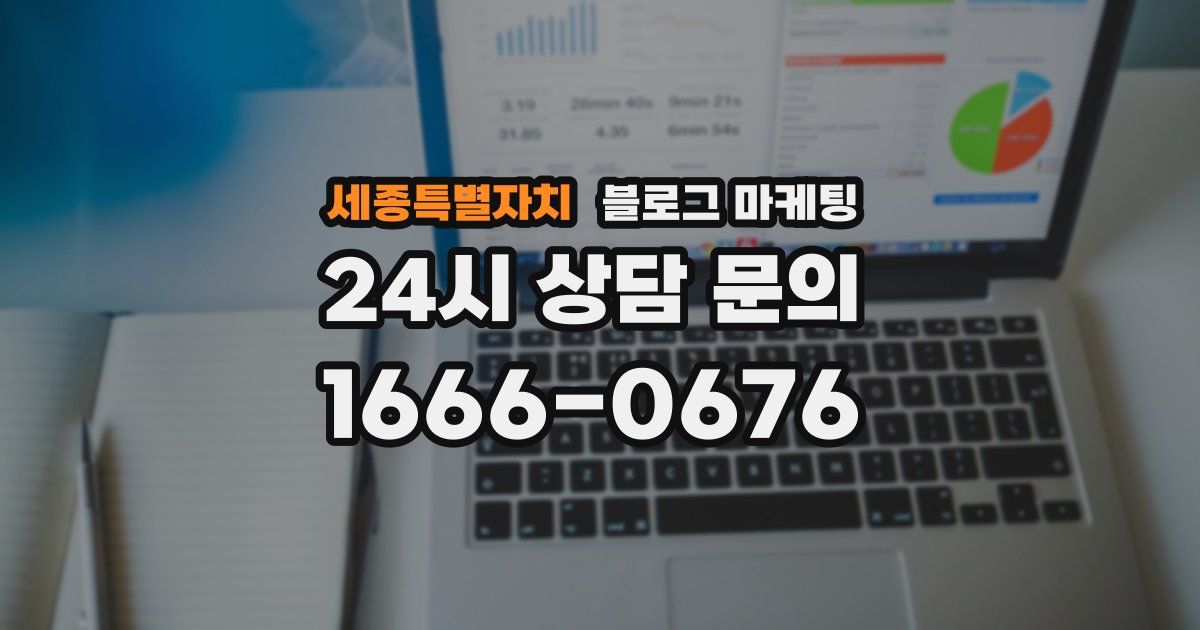 세종특별자치 블로그 마케팅