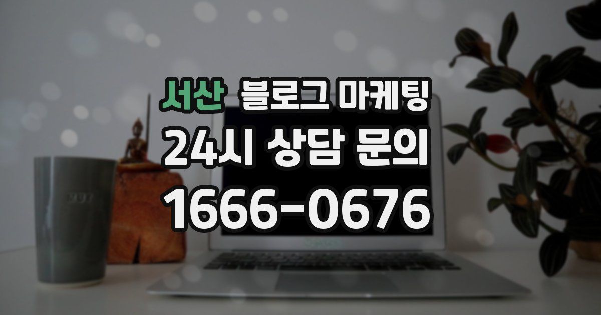 서산 블로그 마케팅