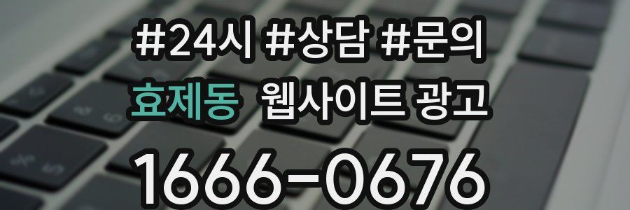 효제동 웹사이트 광고