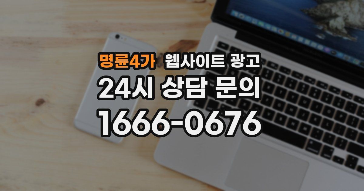 명륜4가 웹사이트 광고