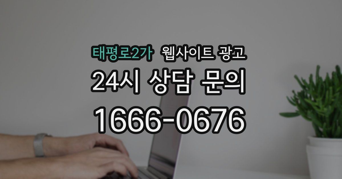 태평로2가 웹사이트 광고