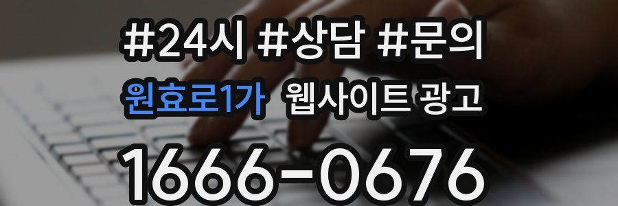 원효로1가 웹사이트 광고