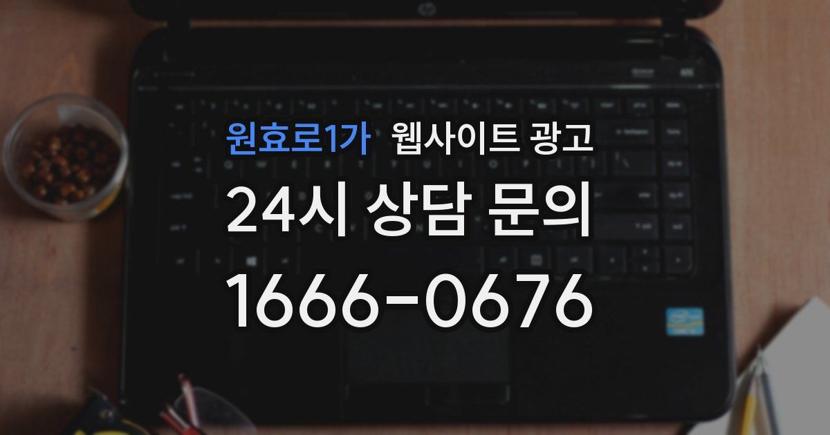 원효로1가 웹사이트 광고