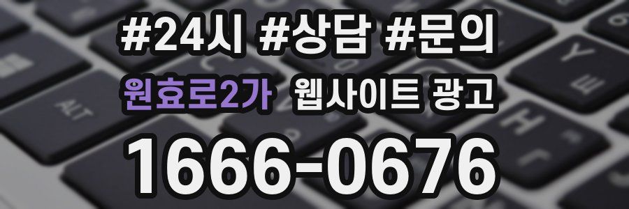 원효로2가 웹사이트 광고