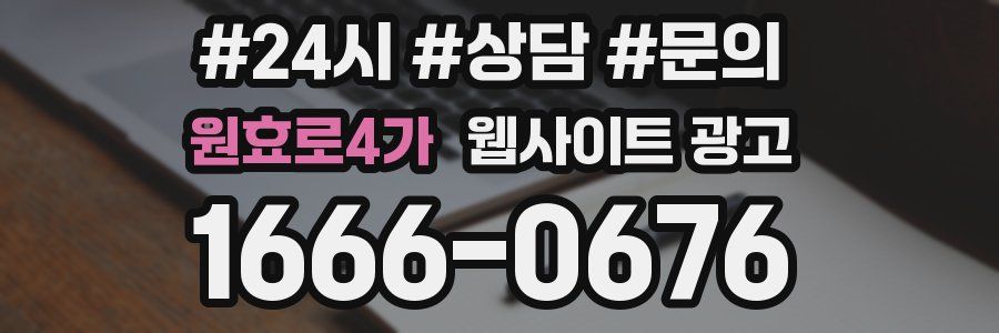 원효로4가 웹사이트 광고