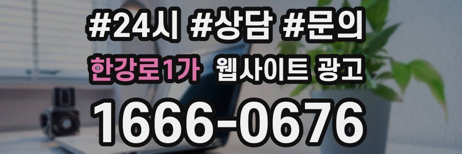 한강로1가 웹사이트 광고