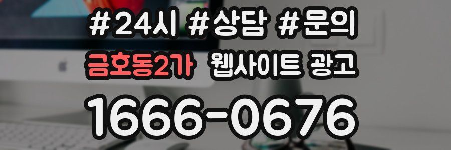 금호동2가 웹사이트 광고