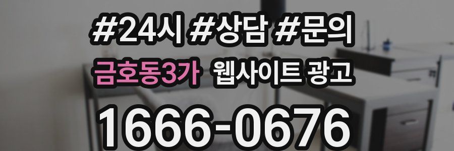 금호동3가 웹사이트 광고