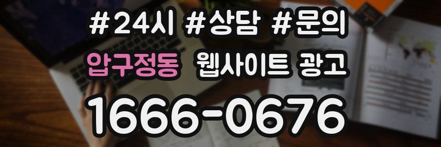 압구정동 웹사이트 광고