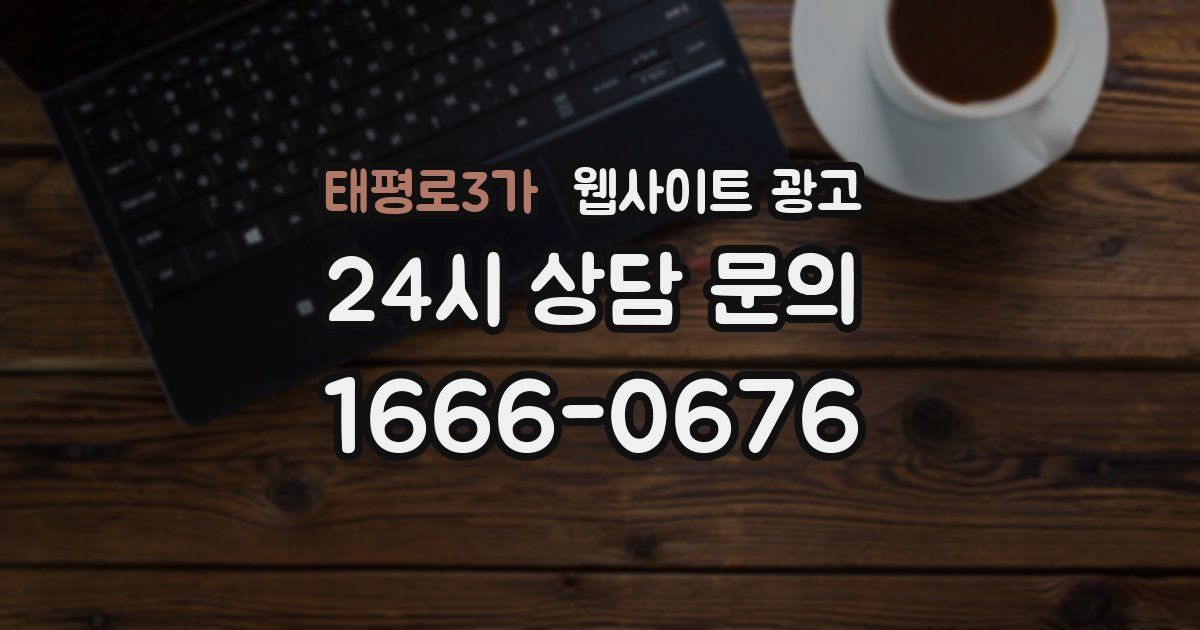 태평로3가 웹사이트 광고