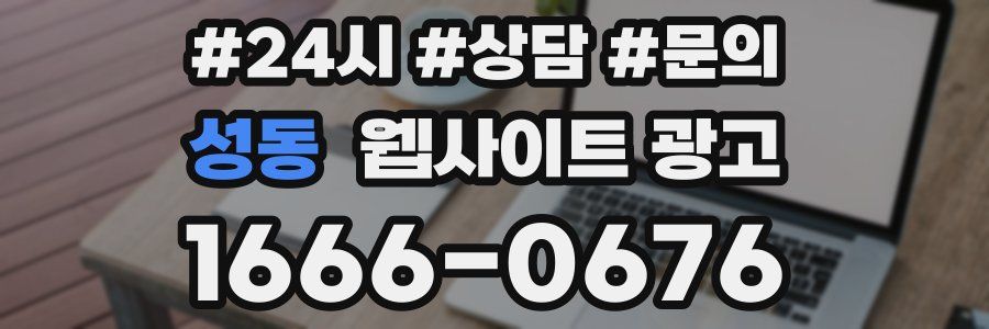 성동 웹사이트 광고