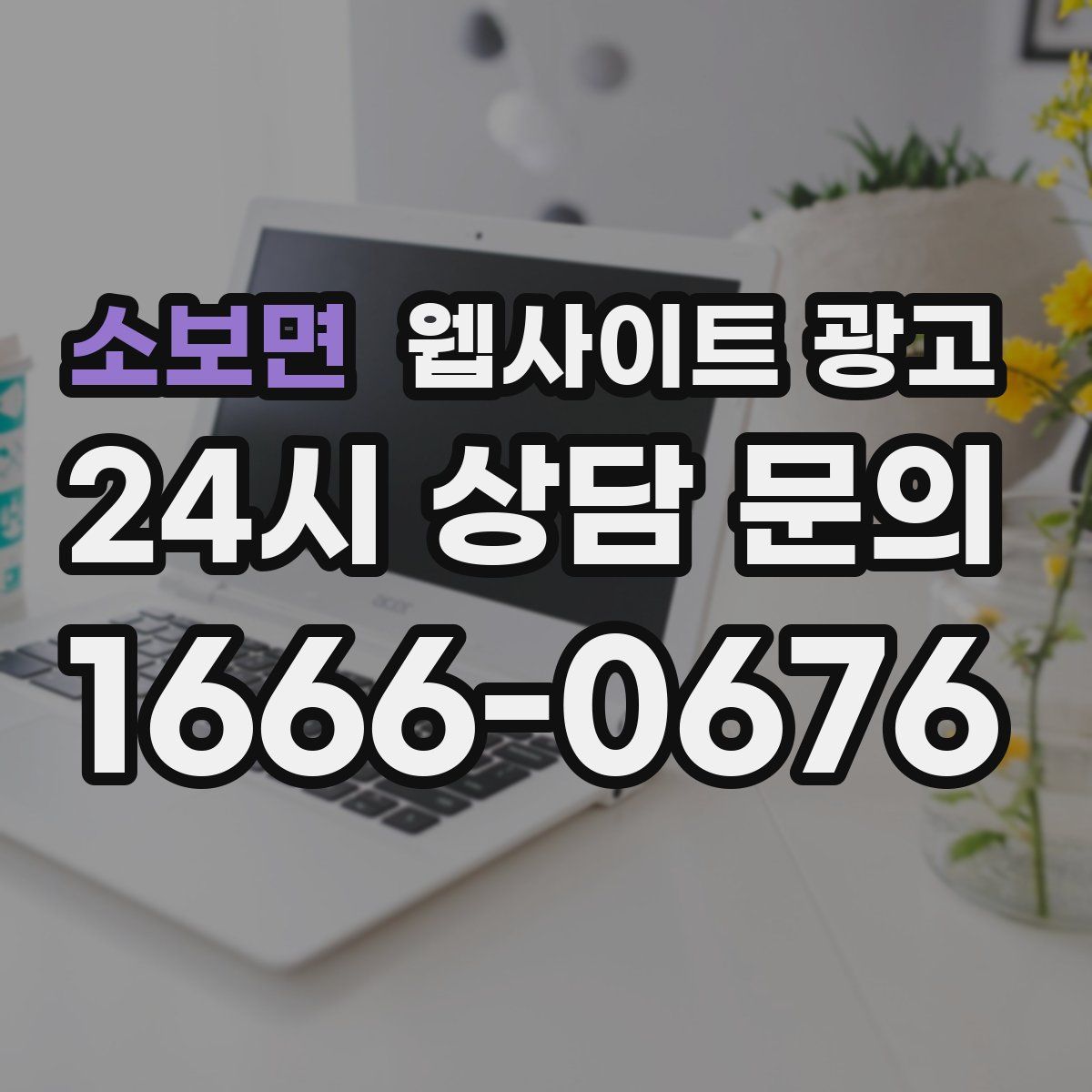 소보면 웹사이트 광고