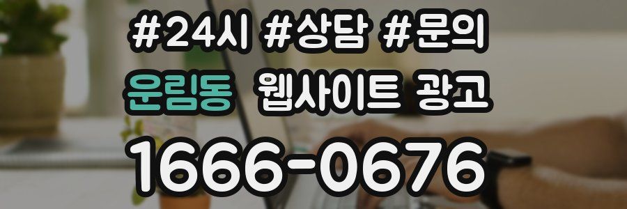 운림동 웹사이트 광고