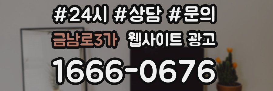 금남로3가 웹사이트 광고