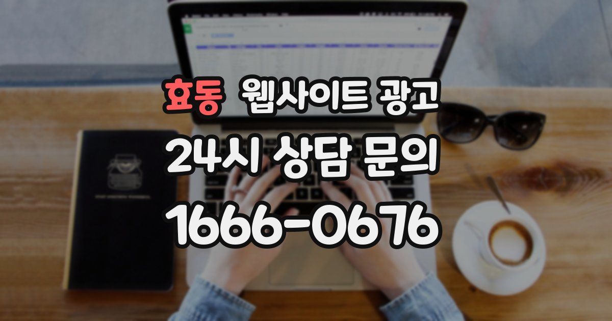 효동 웹사이트 광고