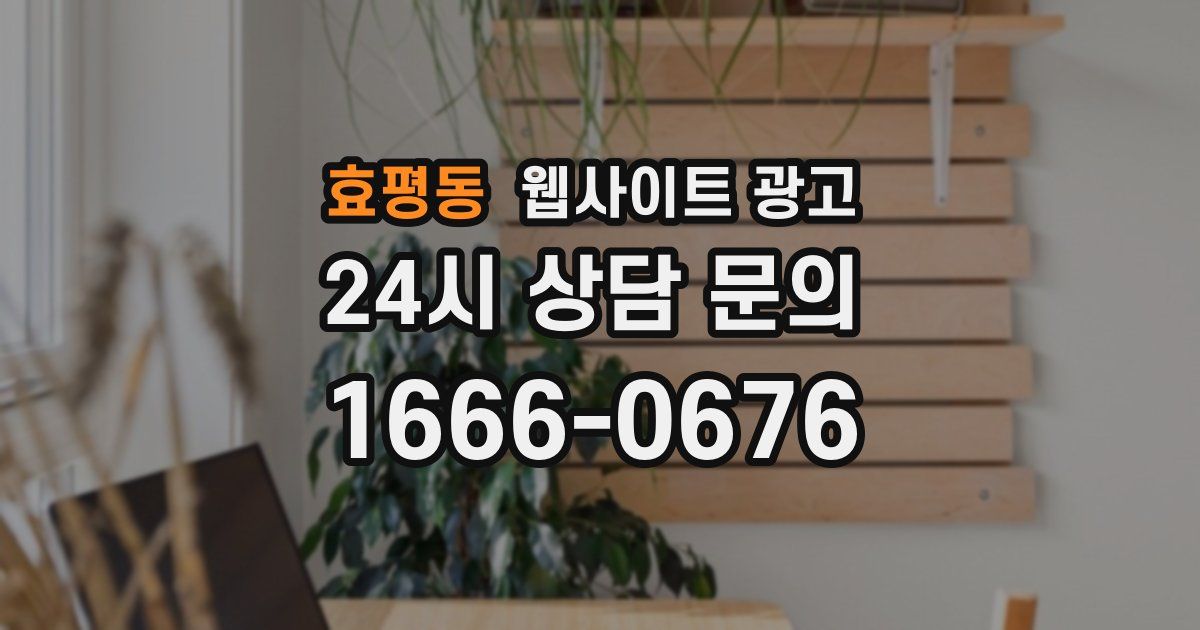 효평동 웹사이트 광고