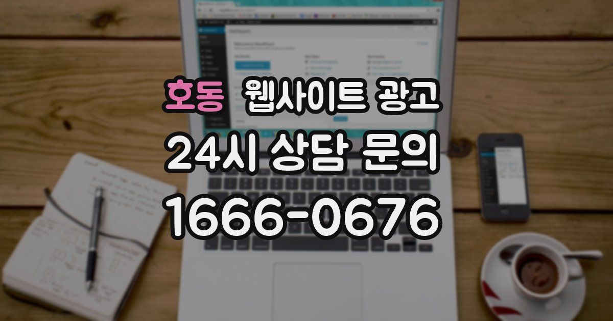 호동 웹사이트 광고