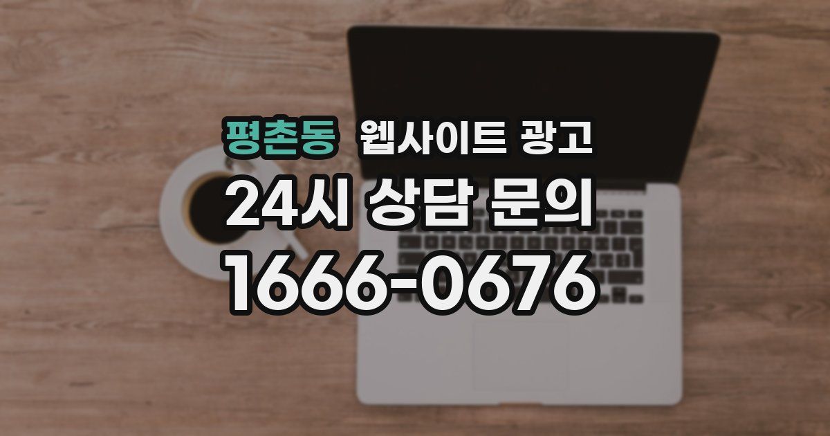 평촌동 웹사이트 광고