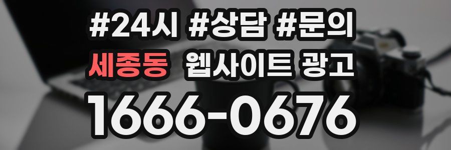 세종동 웹사이트 광고