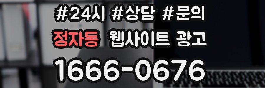 정자동 웹사이트 광고