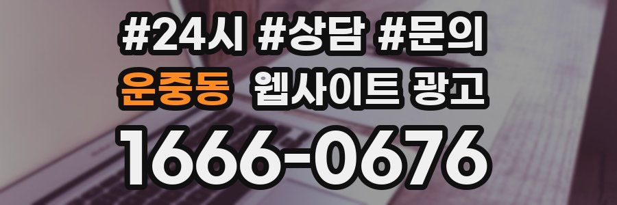 운중동 웹사이트 광고