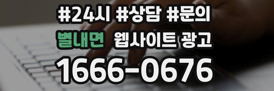 별내면 웹사이트 광고