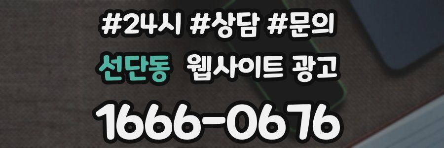 선단동 웹사이트 광고