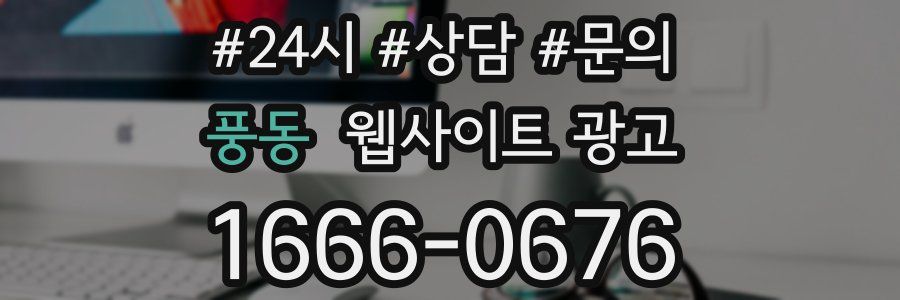 풍동 웹사이트 광고