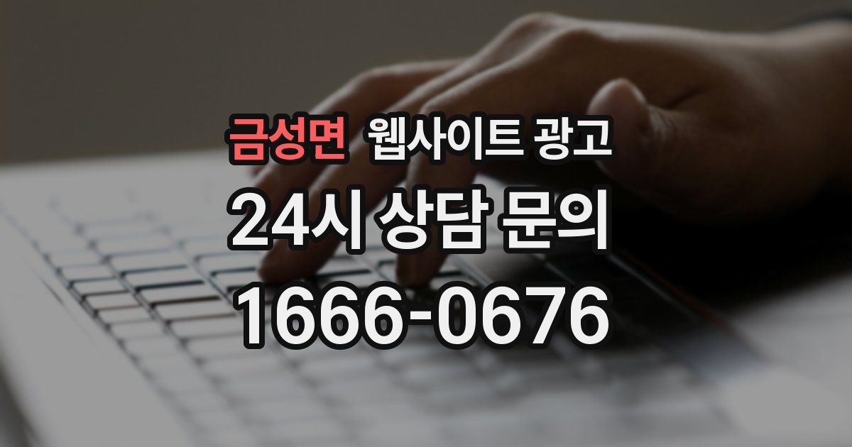금성면 웹사이트 광고
