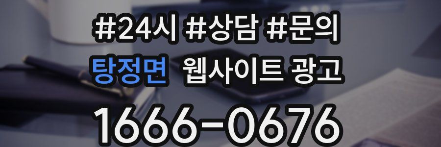탕정면 웹사이트 광고