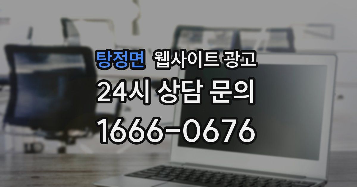 탕정면 웹사이트 광고