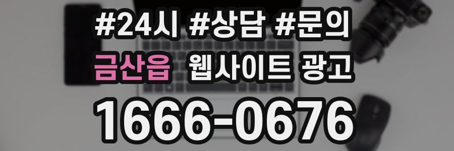 금산읍 웹사이트 광고