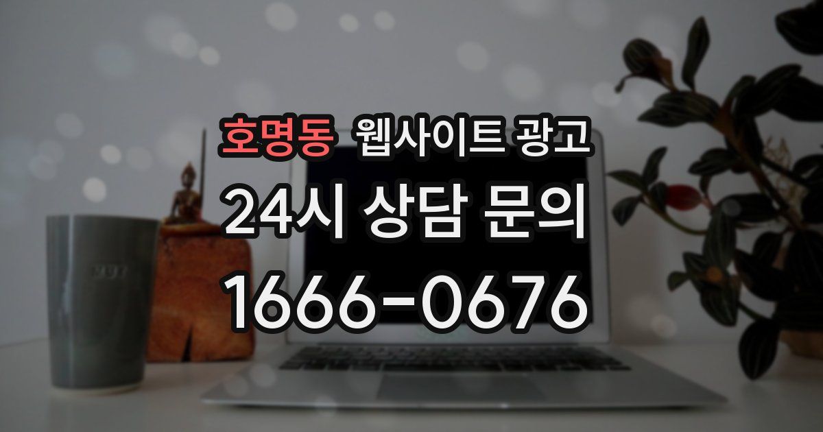 호명동 웹사이트 광고