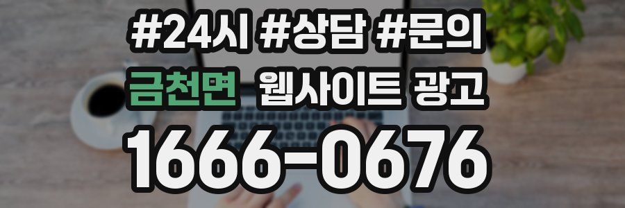 금천면 웹사이트 광고