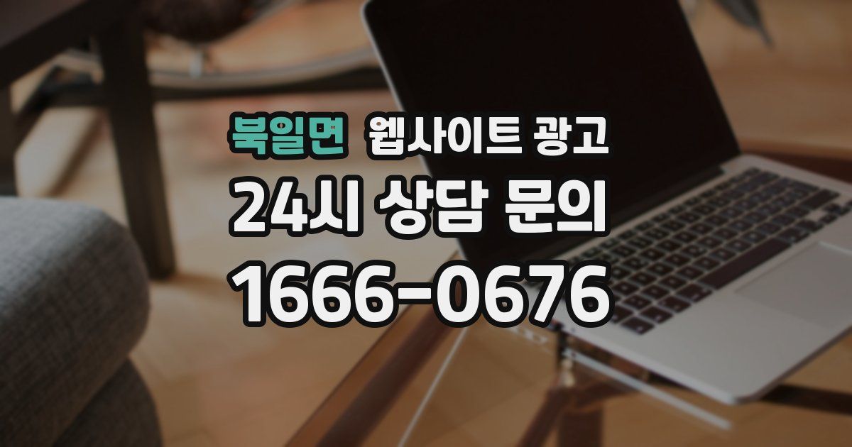 북일면 웹사이트 광고
