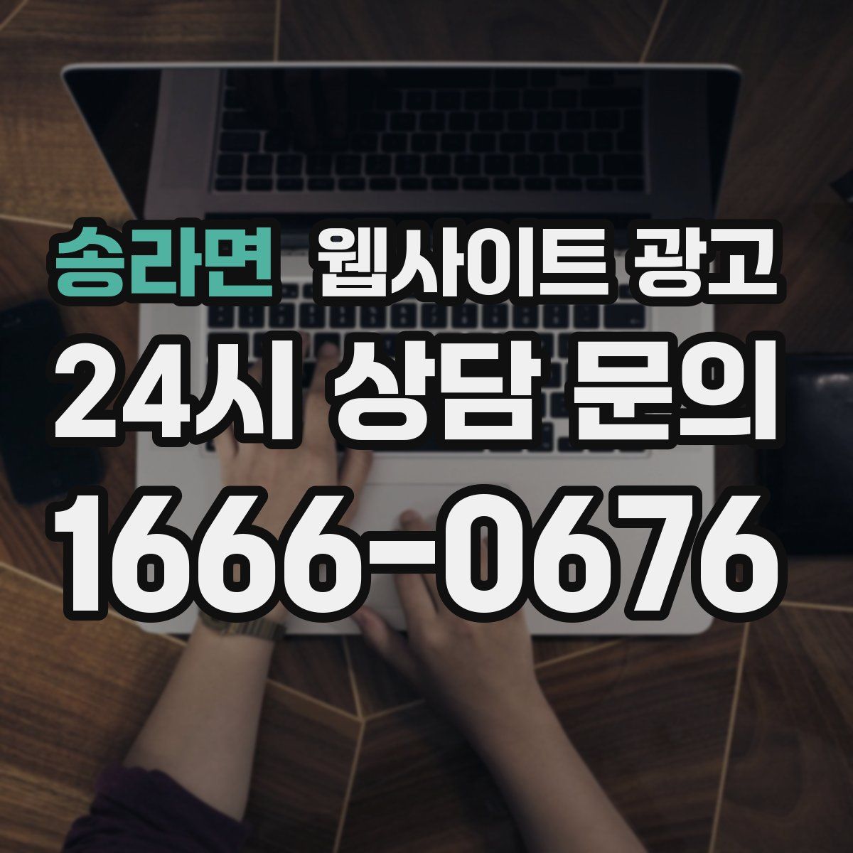 송라면 웹사이트 광고