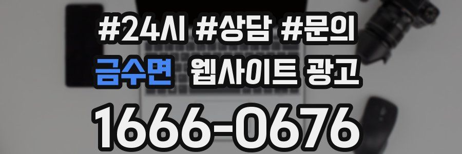 금수면 웹사이트 광고