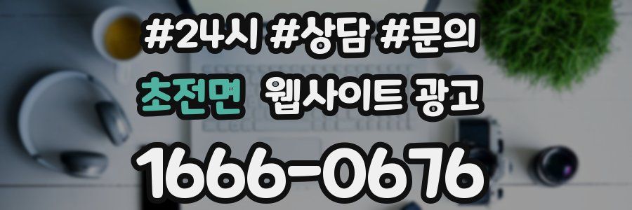초전면 웹사이트 광고