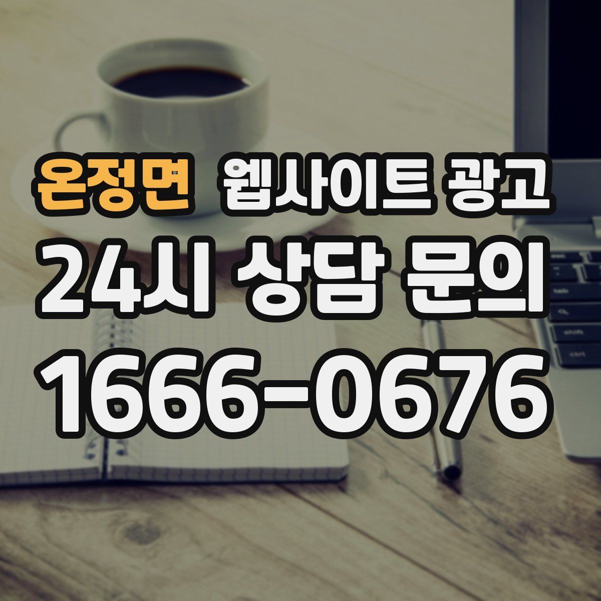 온정면 웹사이트 광고