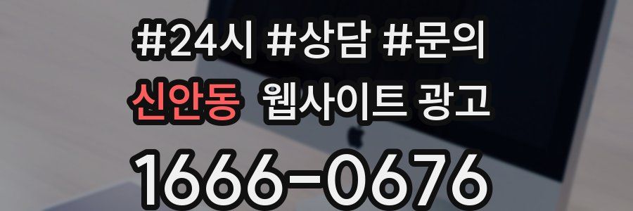 신안동 웹사이트 광고