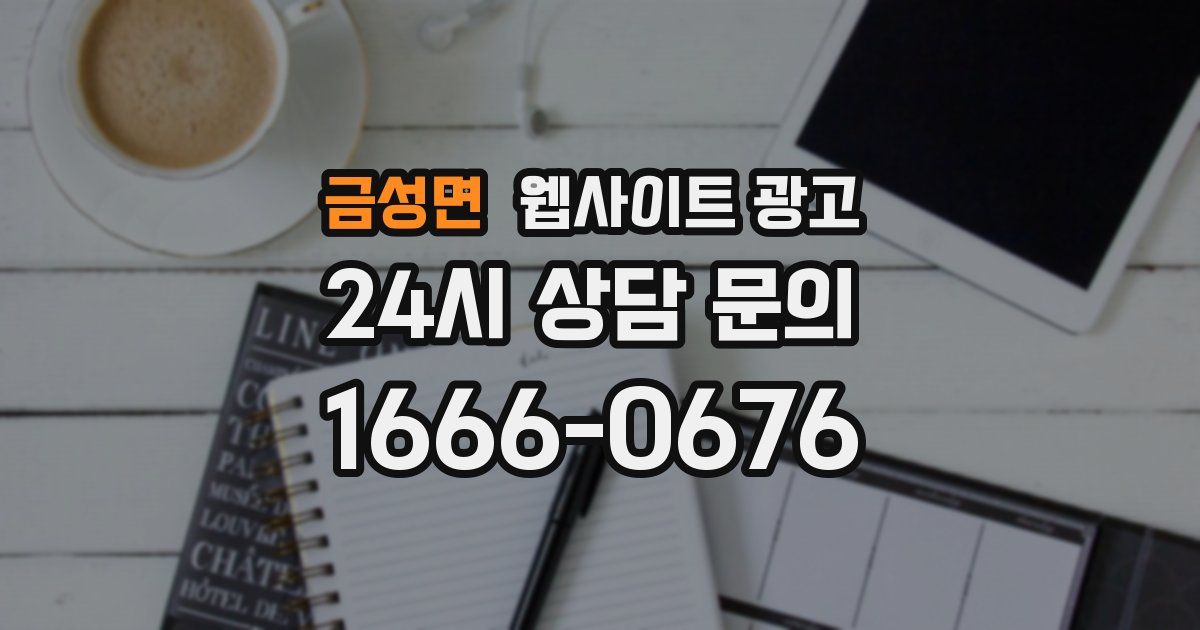 금성면 웹사이트 광고