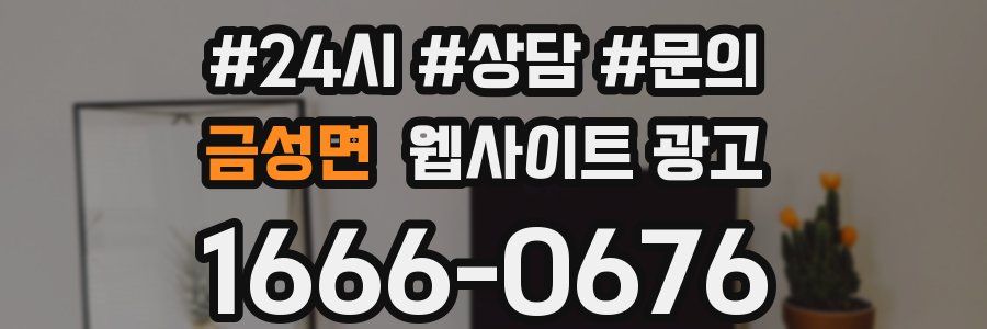 금성면 웹사이트 광고
