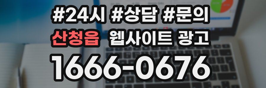 산청읍 웹사이트 광고