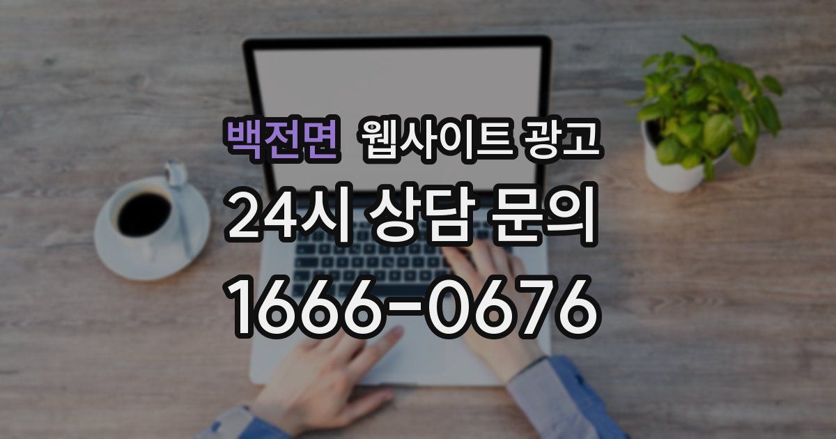 백전면 웹사이트 광고