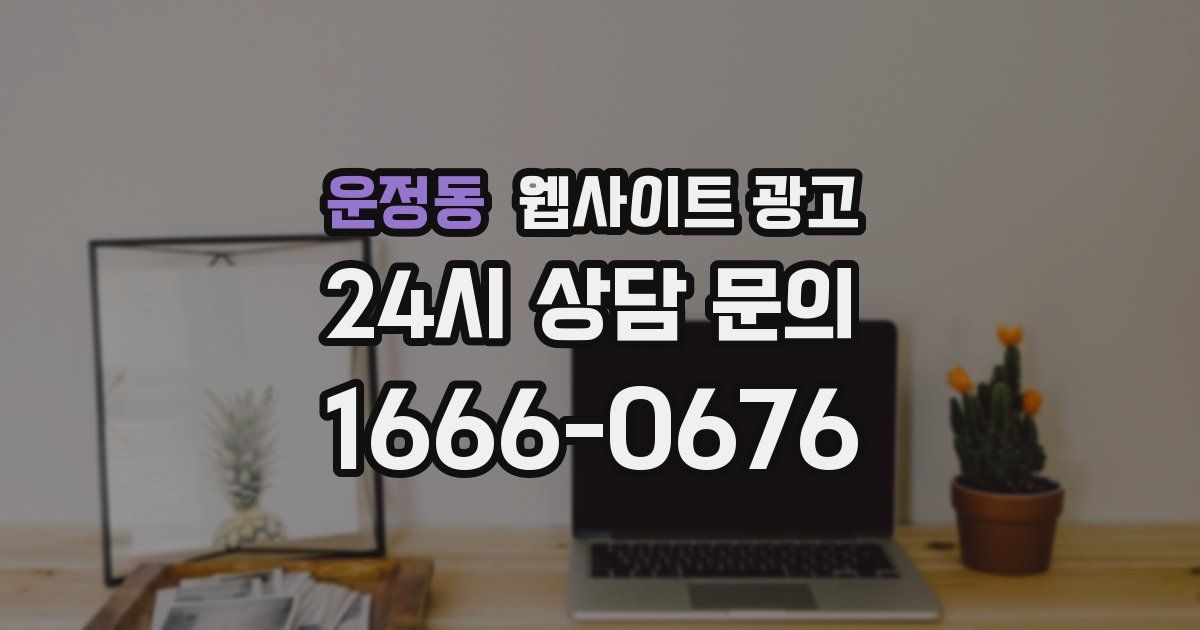 운정동 웹사이트 광고