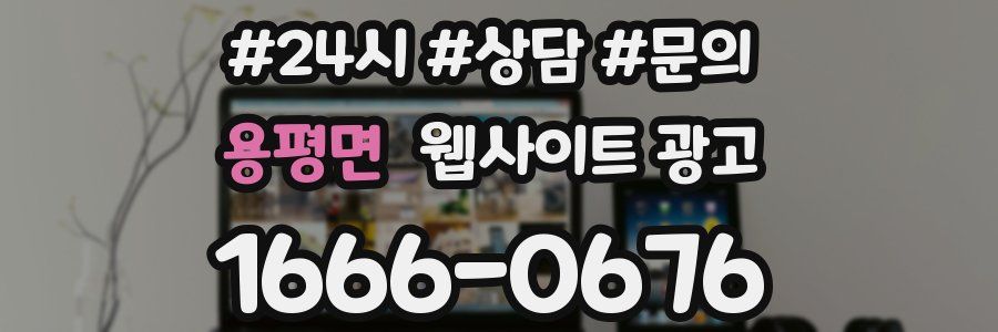 용평면 웹사이트 광고