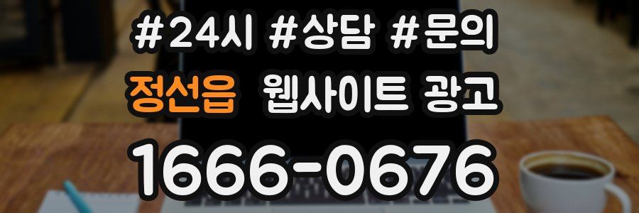 정선읍 웹사이트 광고